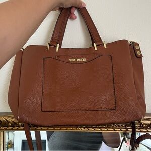 Steve Madden Brown Leather Bag 👜🤎🐻